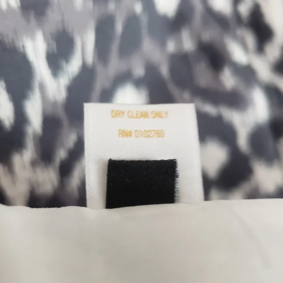 NWOT Kate Spade gray leopard print silk fit & flare dress Womens 4 - Picture 7 of 10